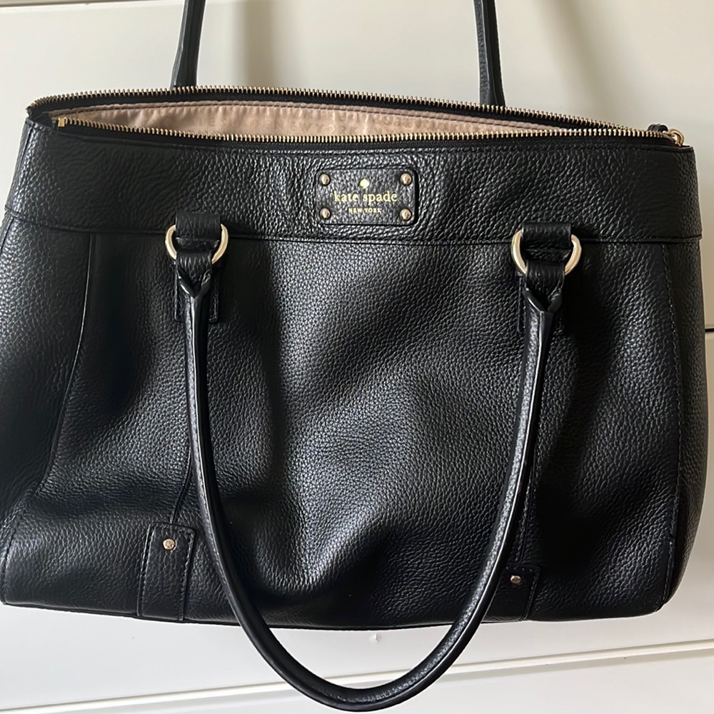 Kate spade black leather purse